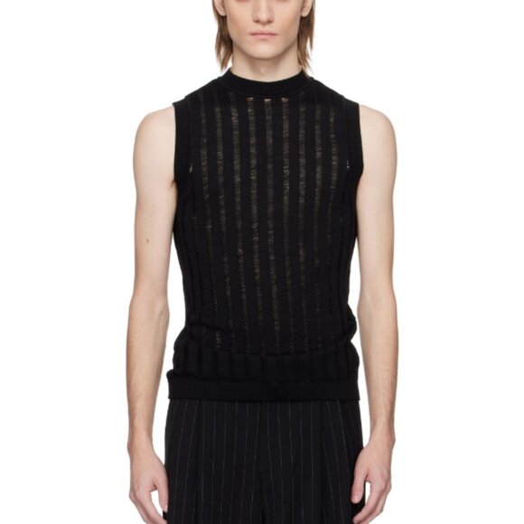 BNWT SS25 LOUIS GABRIEL NOUCHI RIBBED SLEEVENESS TANK TOP XS - Picture 11 of 12